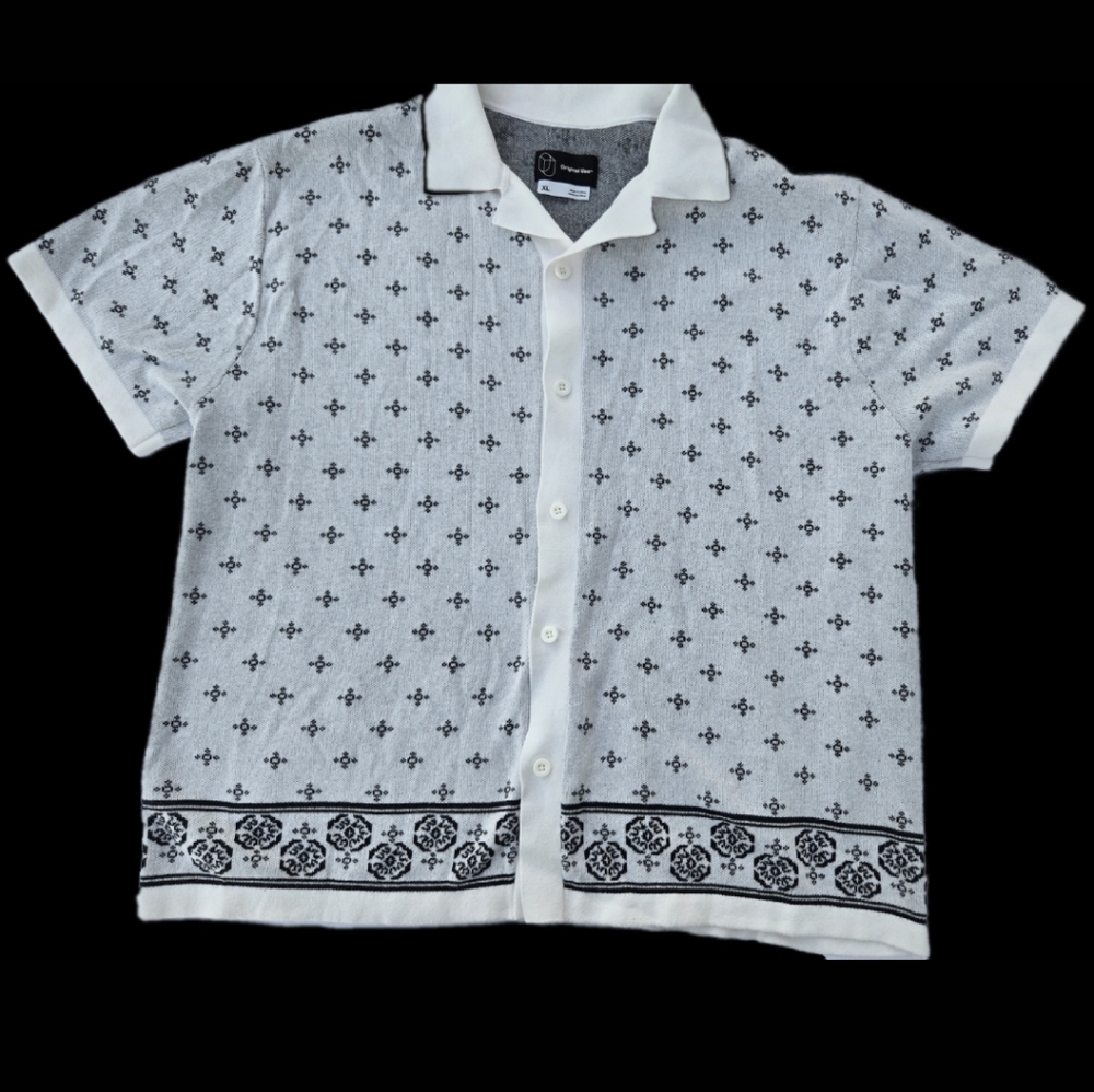 Original Use Knit Button-Up Shirt